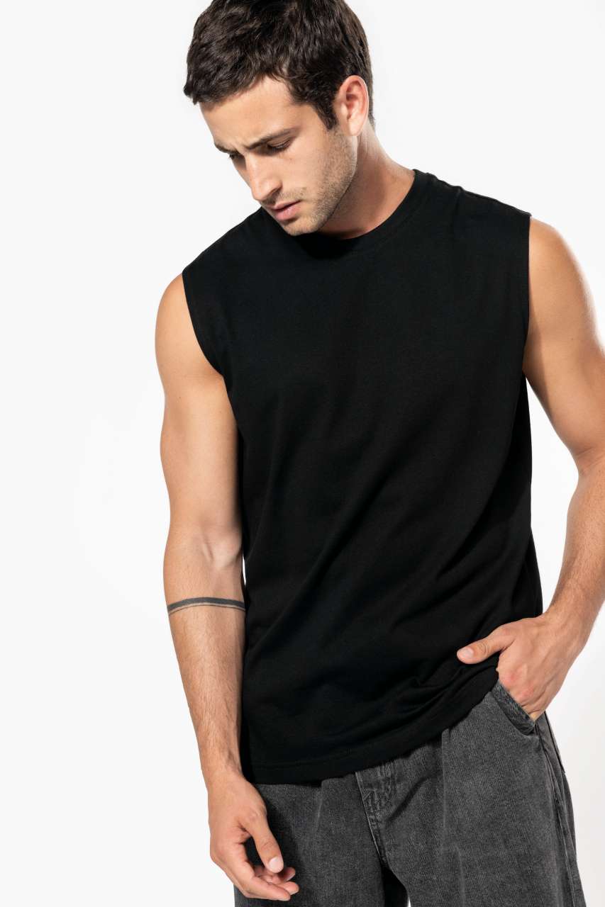 ECO-FRIENDLY MEN SLEEVELESS T-SHIRT
