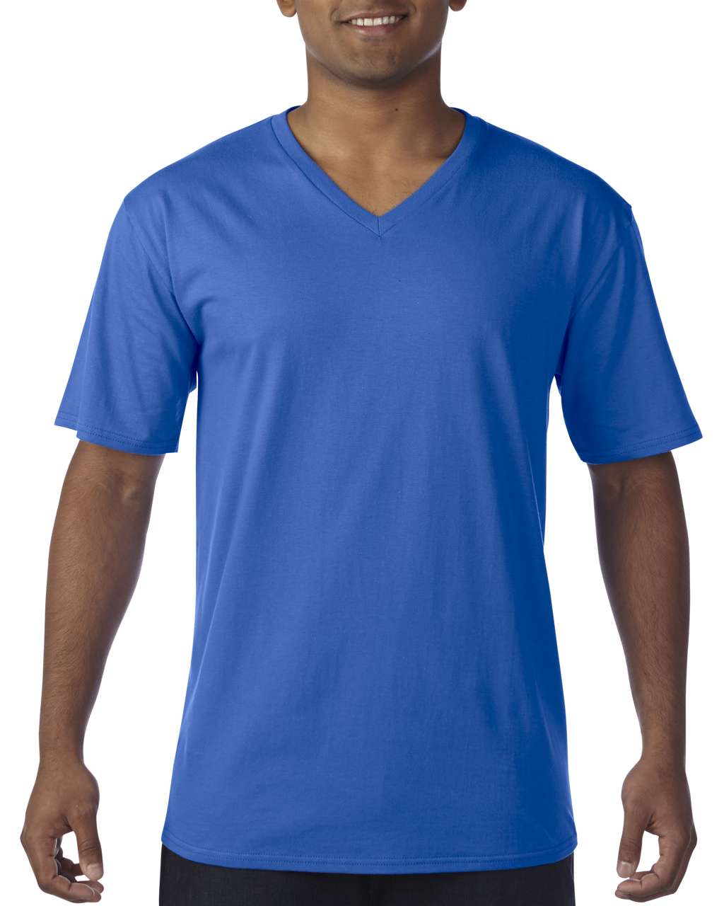 T-SHIRT COL EN V ADULTE EN COTON PREMIUM®