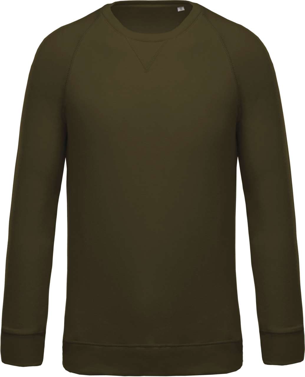 SWEAT-SHIRT HOMME EN COTON BIOLOGIQUE À COL RAS DU COU ET MANCHES RAGLAN