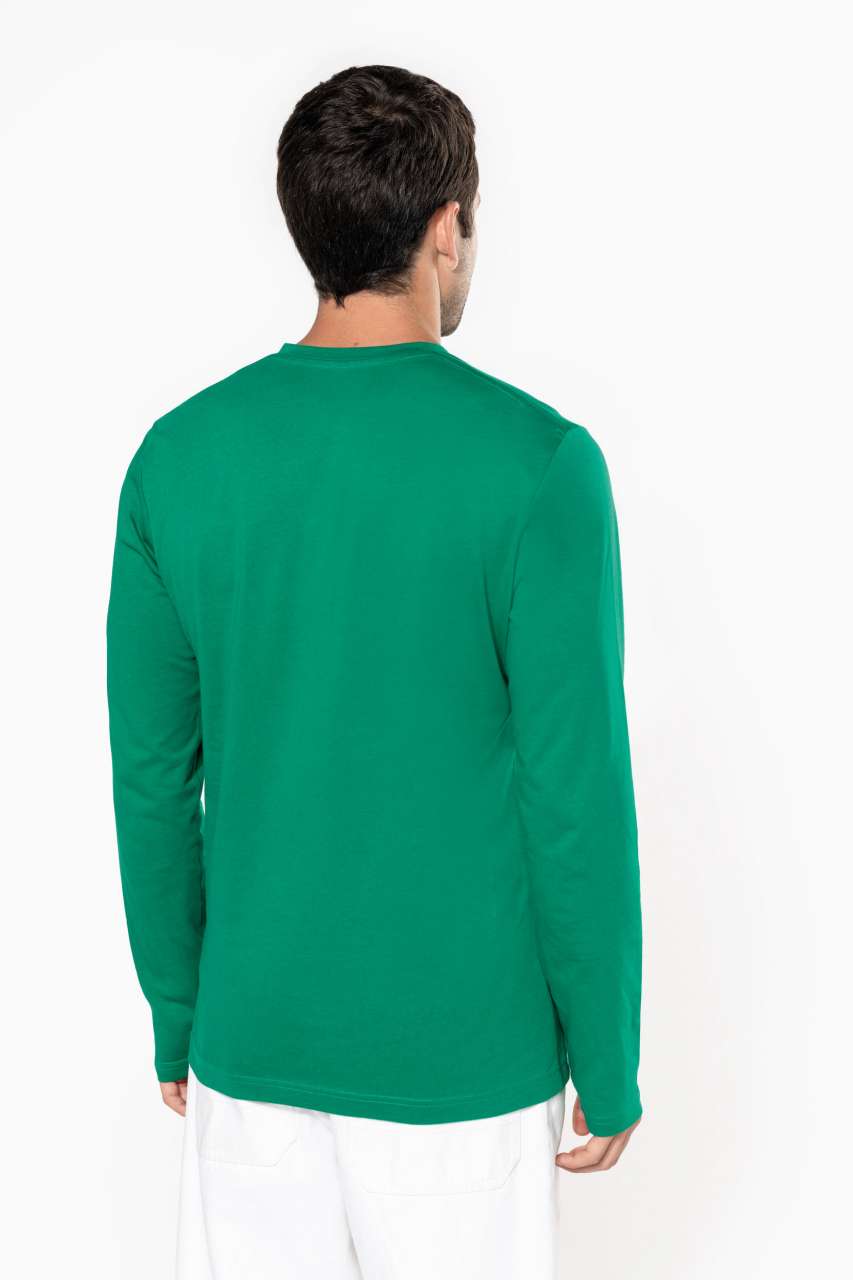 MEN'S LONG-SLEEVED V-NECK T-SHIRT