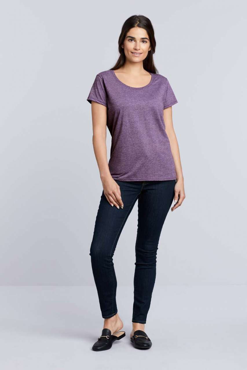 SOFTSTYLE® LADIES' DEEP SCOOP T-SHIRT