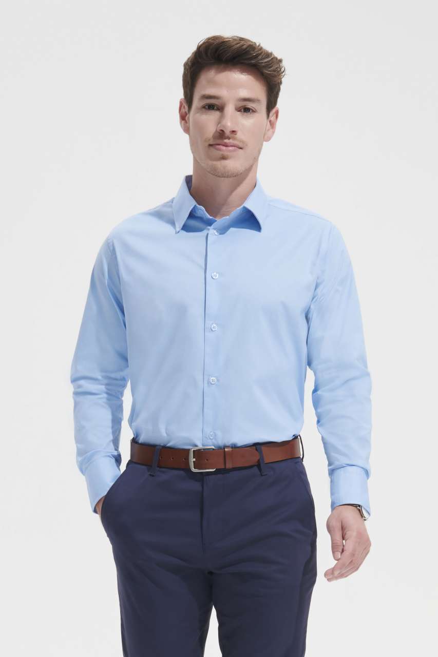 SOL'S BRIGHTON - CHEMISE HOMME STRETCH À MANCHES LONGUES