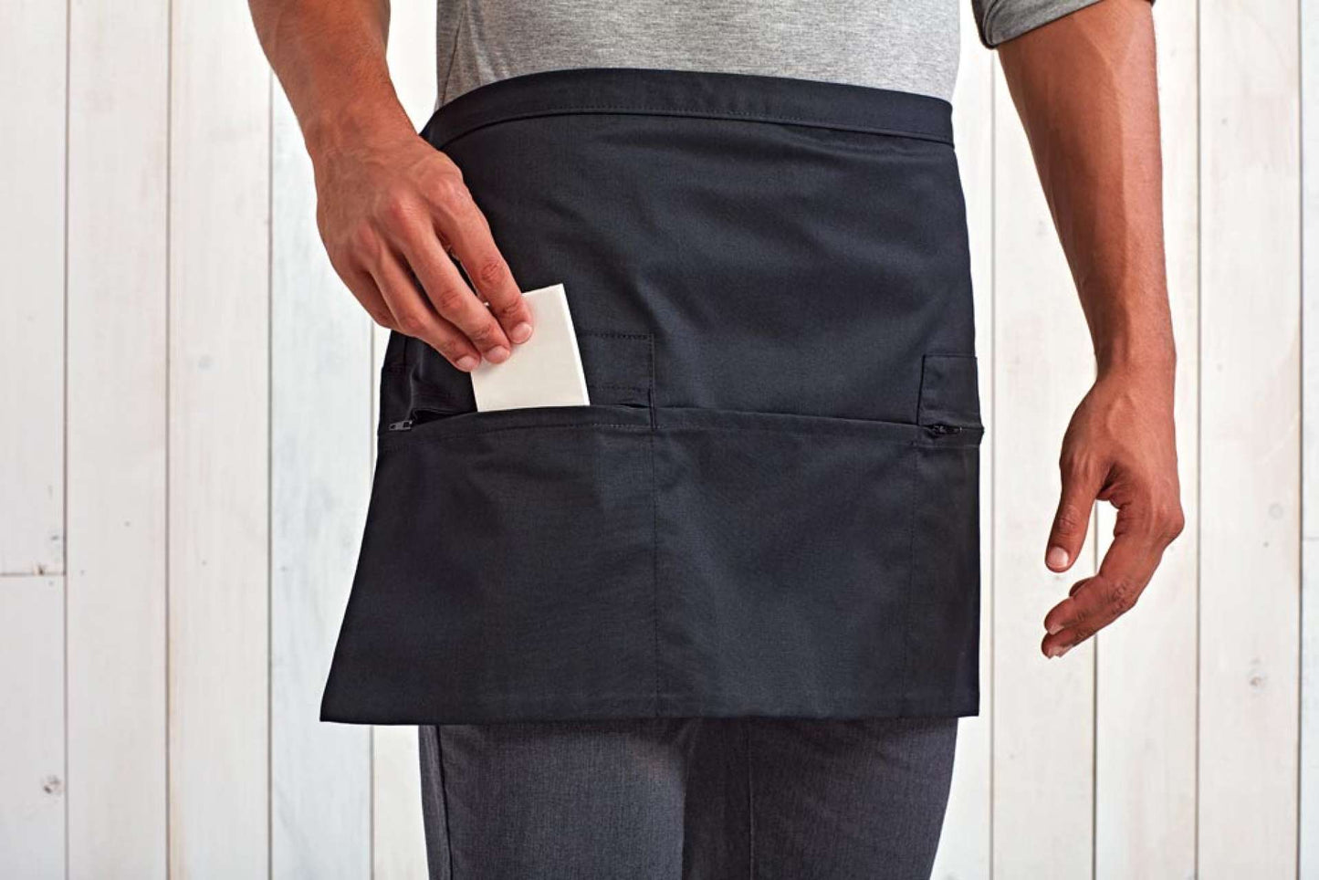 ZIP POCKET WAIST APRON