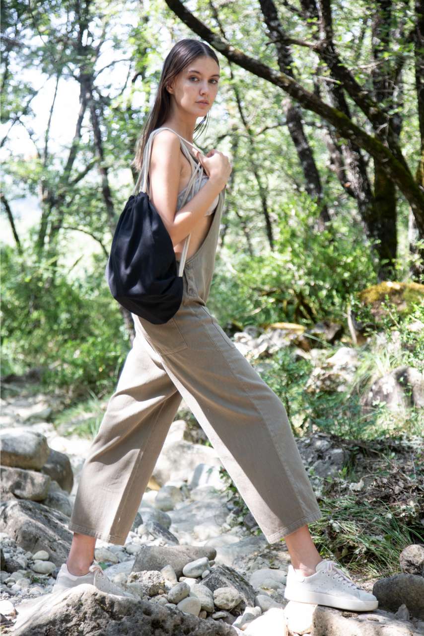 SMALL RECYCLED BACKPACK WITH DRAWSTRING