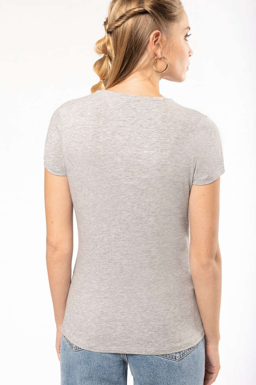 LADIES' SHORT-SLEEVED CREW NECK T-SHIRT