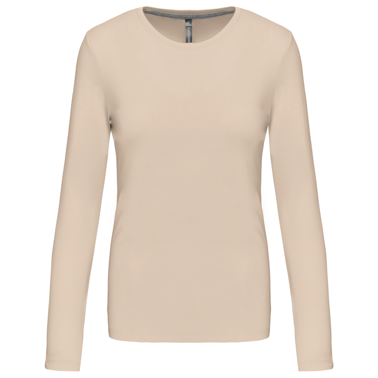 LADIES' LONG-SLEEVED CREW NECK T-SHIRT