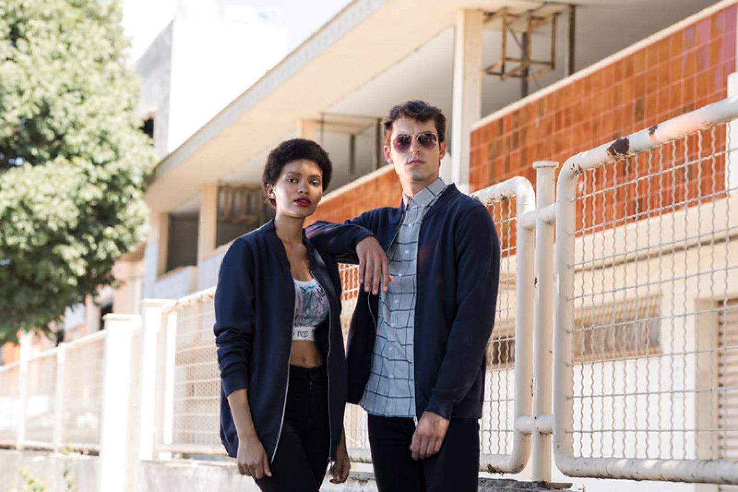 SWEAT UNISEXE BOMBER À FERMETURE ÉCLAIR COMPLÈTE