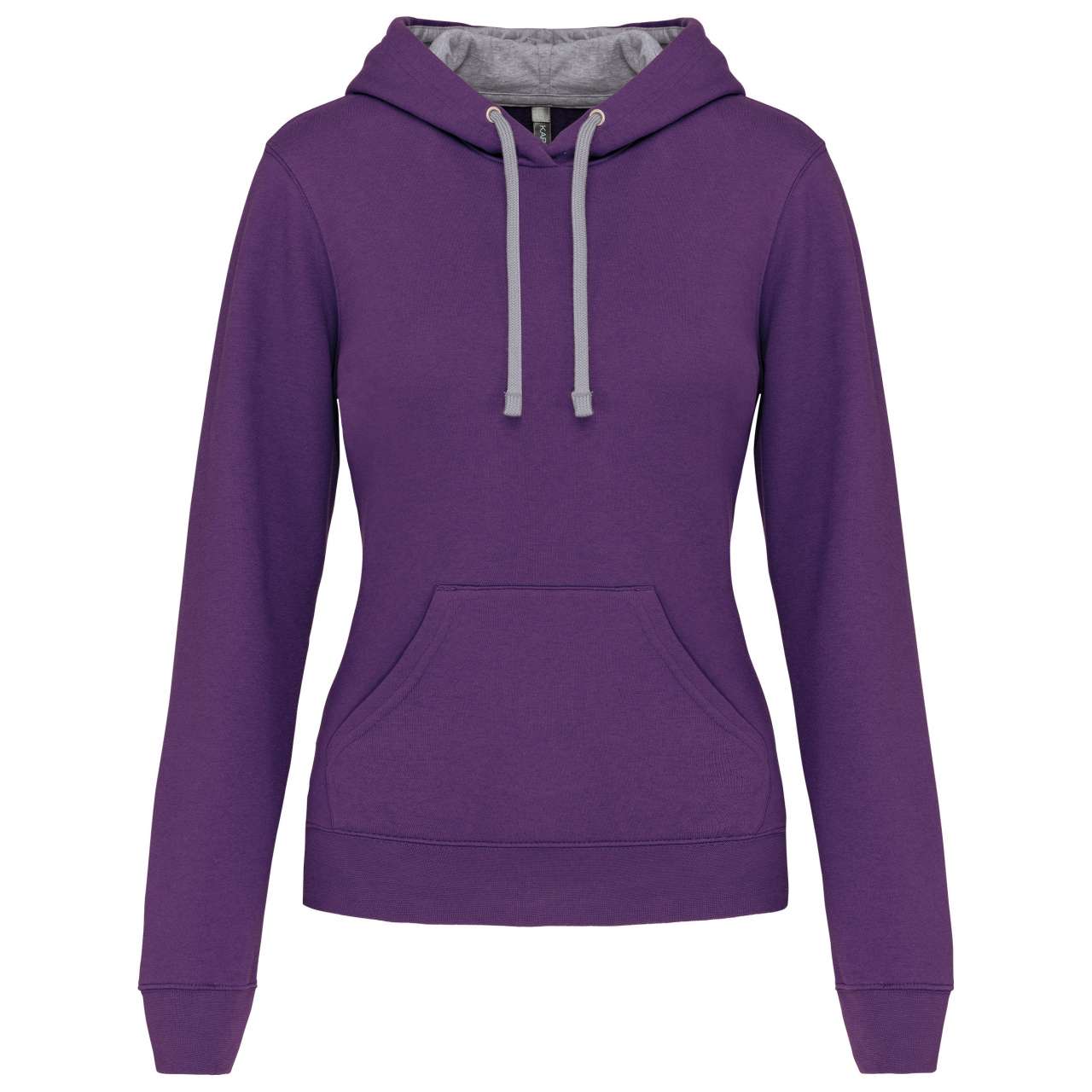 SWEAT-SHIRT À CAPUCHE CONTRASTÉ POUR FEMME
