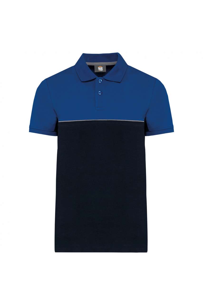 UNISEX UMWELTFREUNDLICHES ZWEIFARBIGES KURZARM-POLOSHIRT