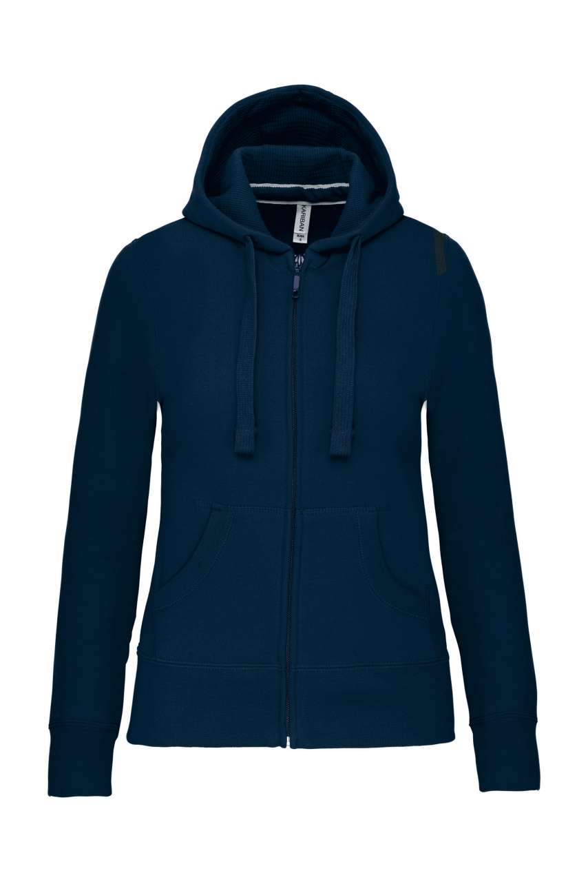 SWEAT-SHIRT À CAPUCHE AVEC FERMETURE ÉCLAIR POUR FEMME