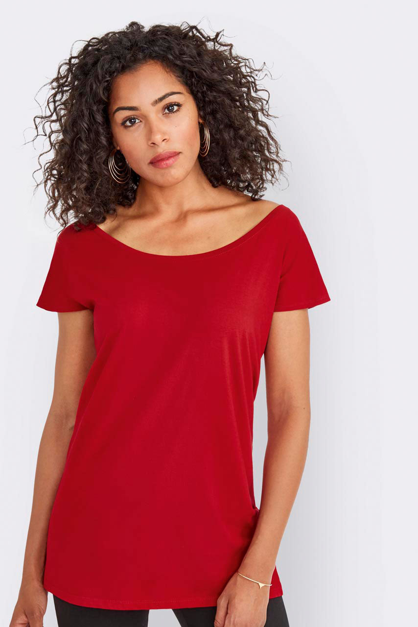 SOL'S MARYLIN - WOMEN’S SHORT SLEEVE LONG KIMONO T-SHIRT