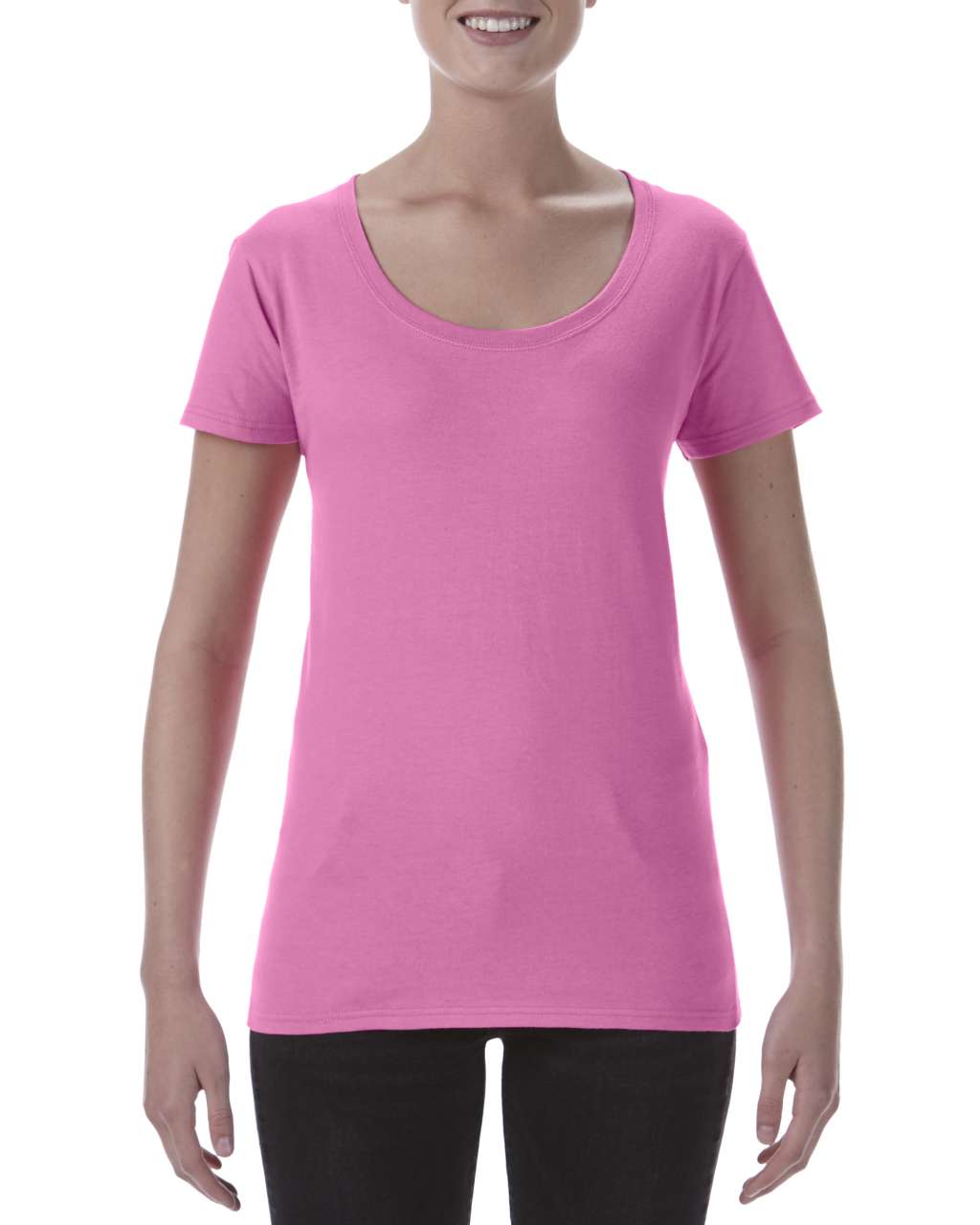 SOFTSTYLE® LADIES' DEEP SCOOP T-SHIRT