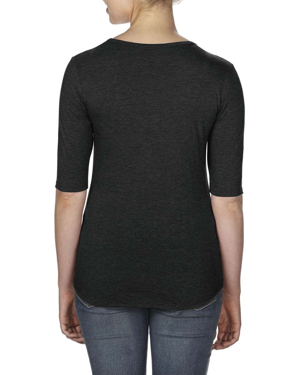WOMEN’S TRI-BLEND DEEP SCOOP 1/2 SLEEVE TEE