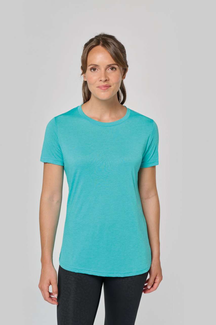 T-SHIRT DE SPORT À COL ROND TRIBLEND POUR FEMME