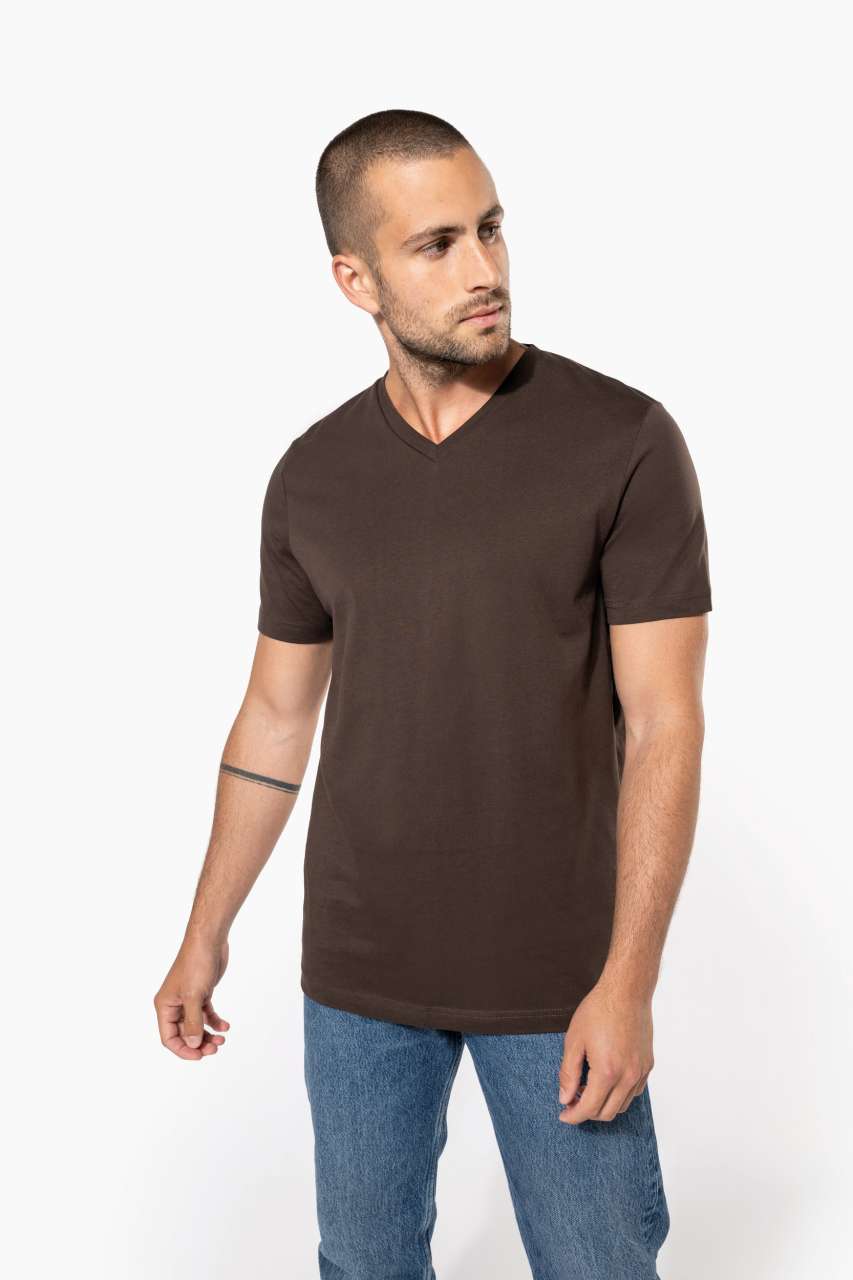 MEN'S SHORT-SLEEVED V-NECK T-SHIRT