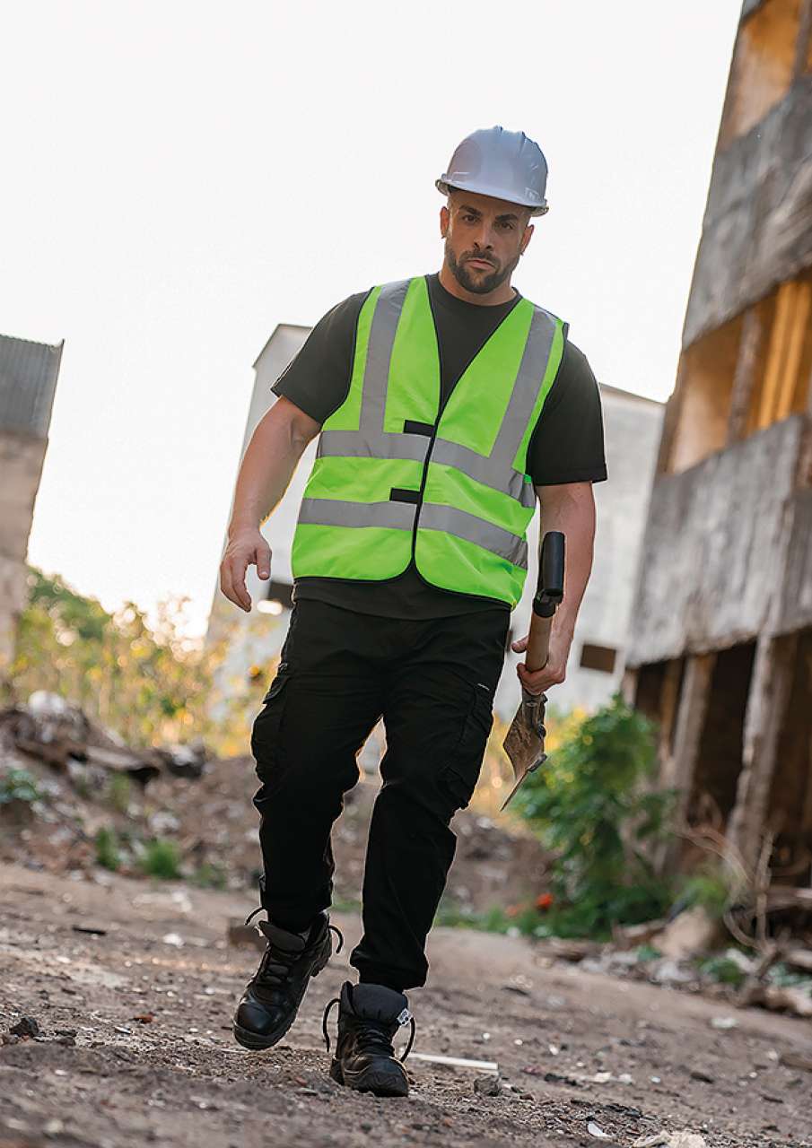 SAFETY / FUNCTIONAL VEST "HANNOVER" - FOUR REFLECTIVE STRIPES
