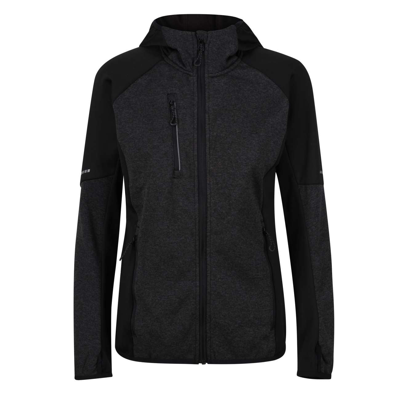 X-PRO COLDSPRING II HYBRID PERFORMANCE STRETCH FLEECEJACKE MIT KAPUZE FÜR DAMEN