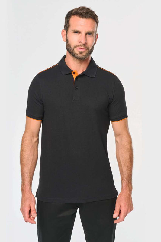 MEN'S SHORT-SLEEVED CONTRASTING DAYTODAY POLO SHIRT