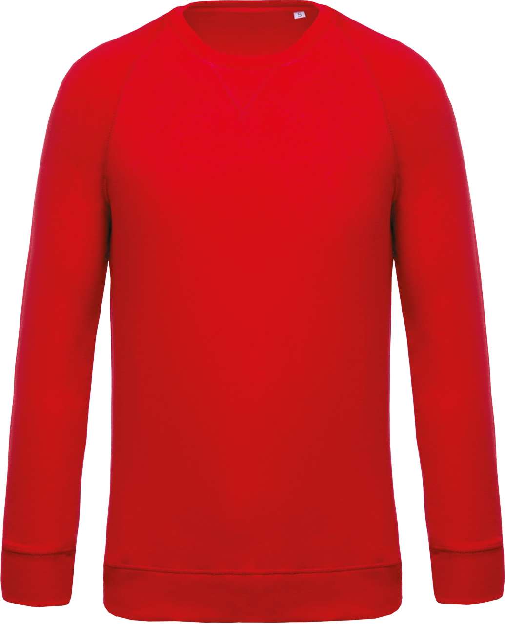SWEAT-SHIRT HOMME EN COTON BIOLOGIQUE À COL RAS DU COU ET MANCHES RAGLAN