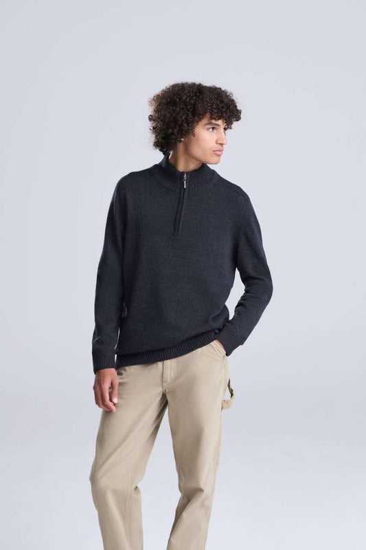 Wakhan 1/4 Zip Sustainable Sweater - Ecologie (2 of 6) | utt:a8f99fa9b785