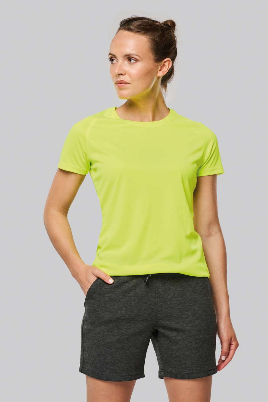 T-SHIRT DE SPORT COL ROND RECYCLÉ POUR FEMME
