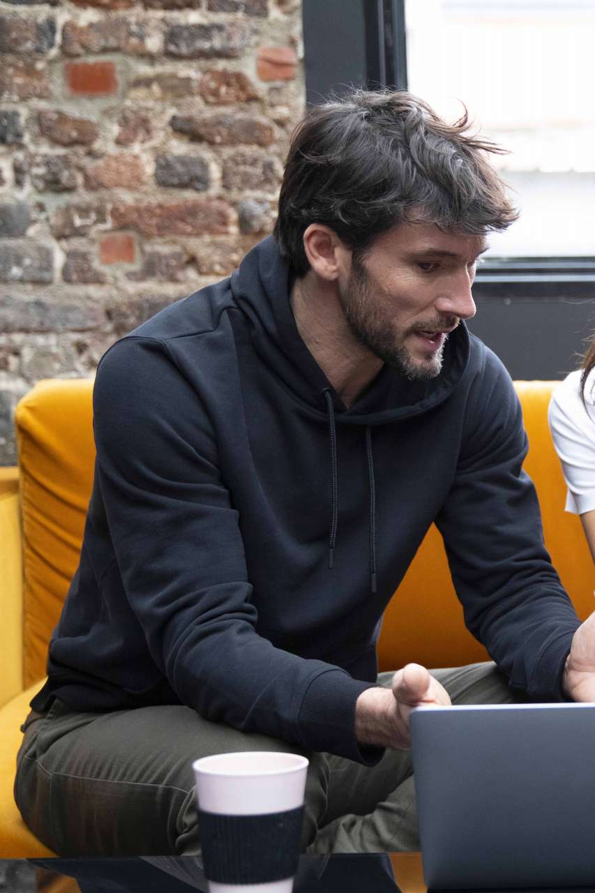 NICHOLAS MEN - FRENCH TERRY HOODED SWEATSHIRT