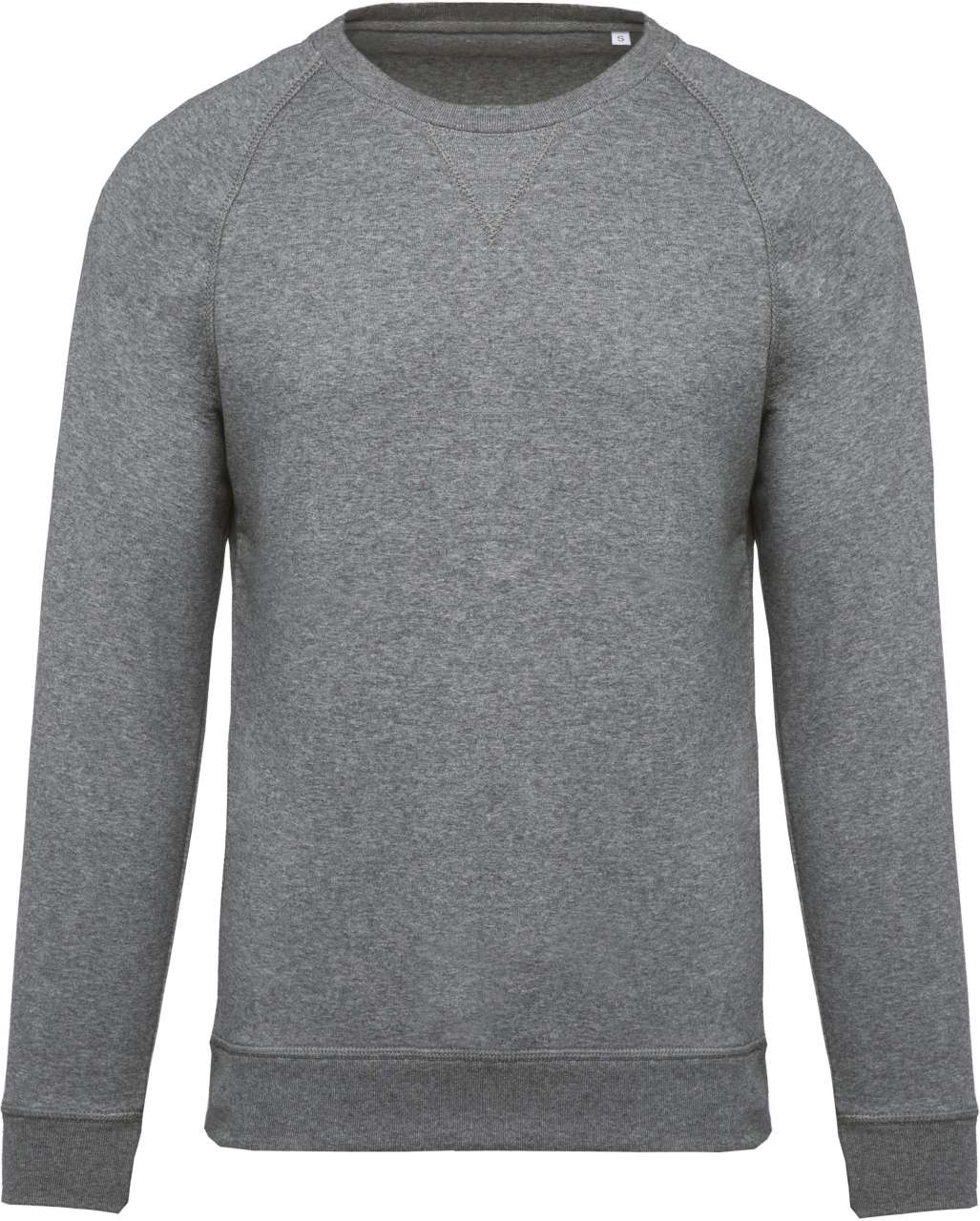 SWEAT-SHIRT HOMME EN COTON BIOLOGIQUE À COL RAS DU COU ET MANCHES RAGLAN