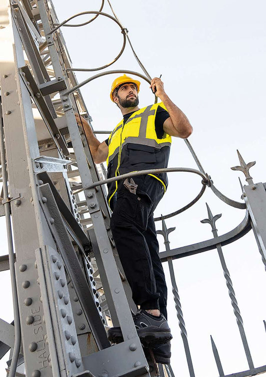 COMFORT EXECUTIVE SAFETY VEST "HAMBURG" - MULTIFUNCTIONAL WITH POCKETS