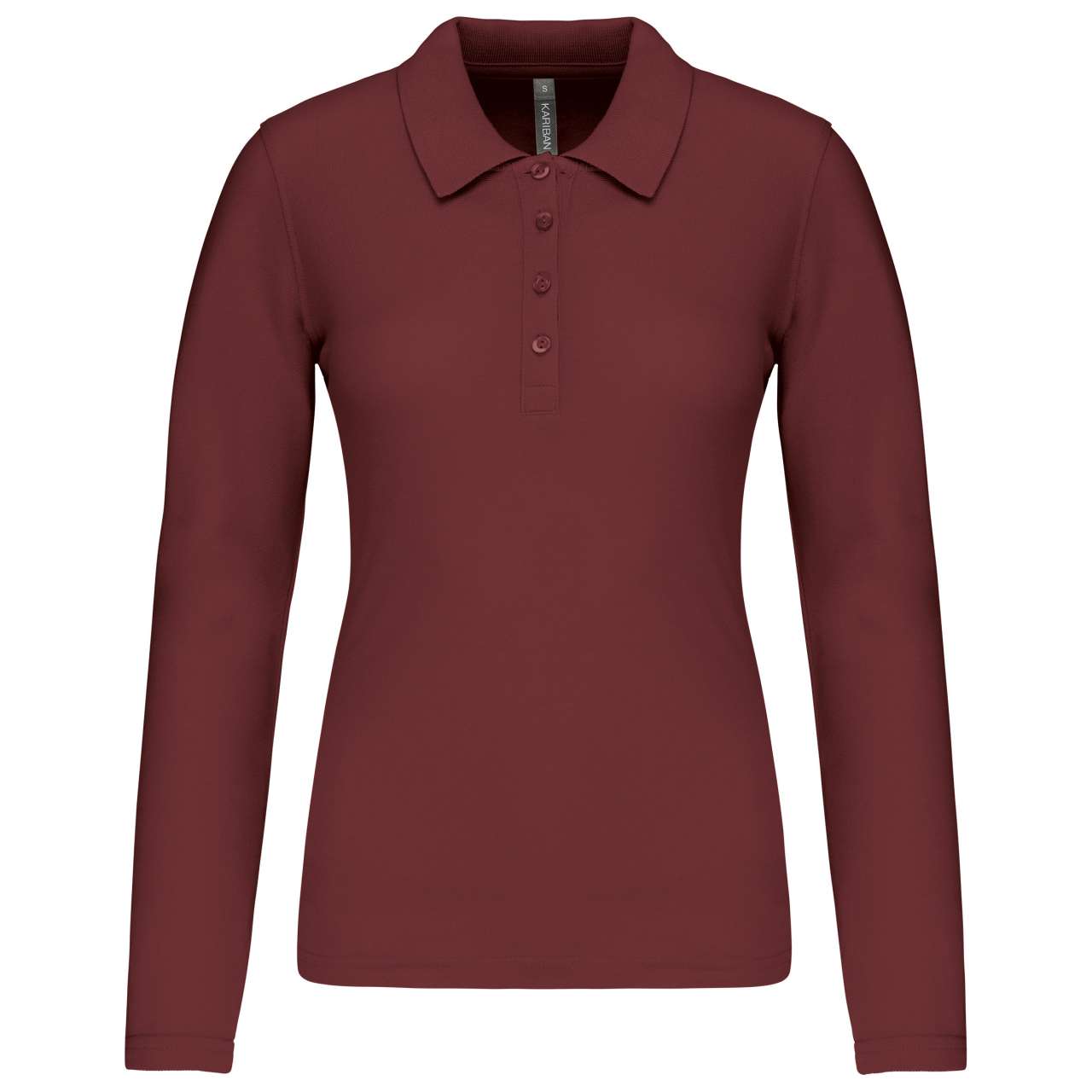 POLO PIQUÉ À MANCHES LONGUES POUR FEMME