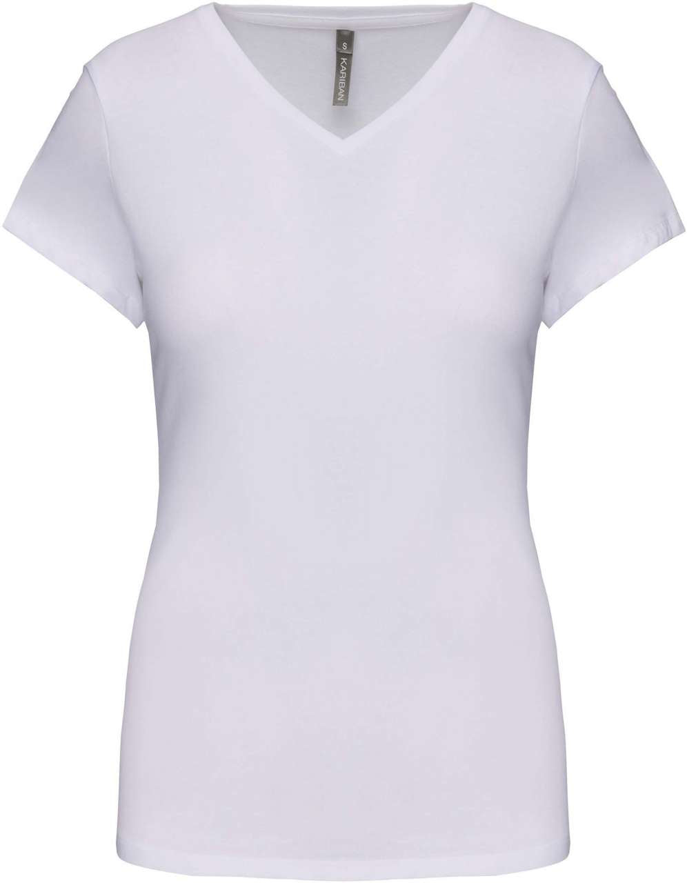 LADIES' SHORT-SLEEVED V-NECK T-SHIRT