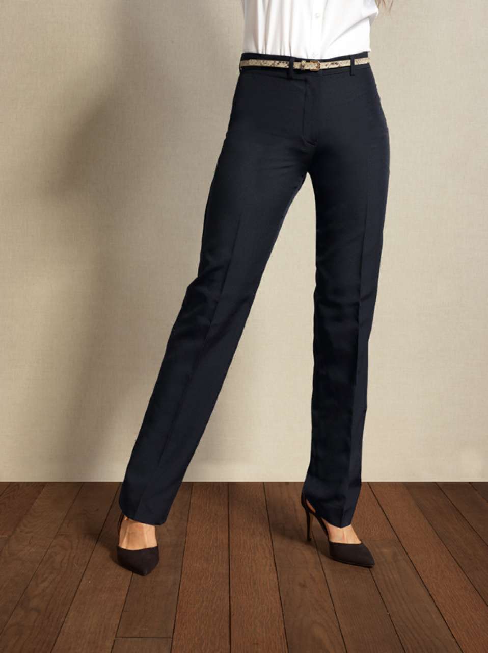 PANTALON LONG EN POLYESTER POUR FEMME