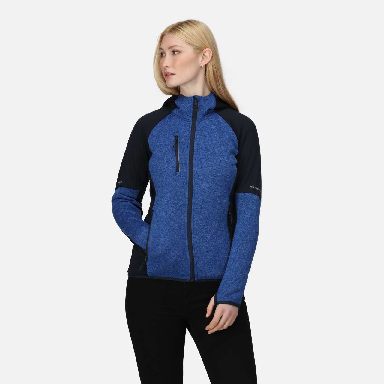 X-PRO COLDSPRING II HYBRID PERFORMANCE STRETCH FLEECEJACKE MIT KAPUZE FÜR DAMEN