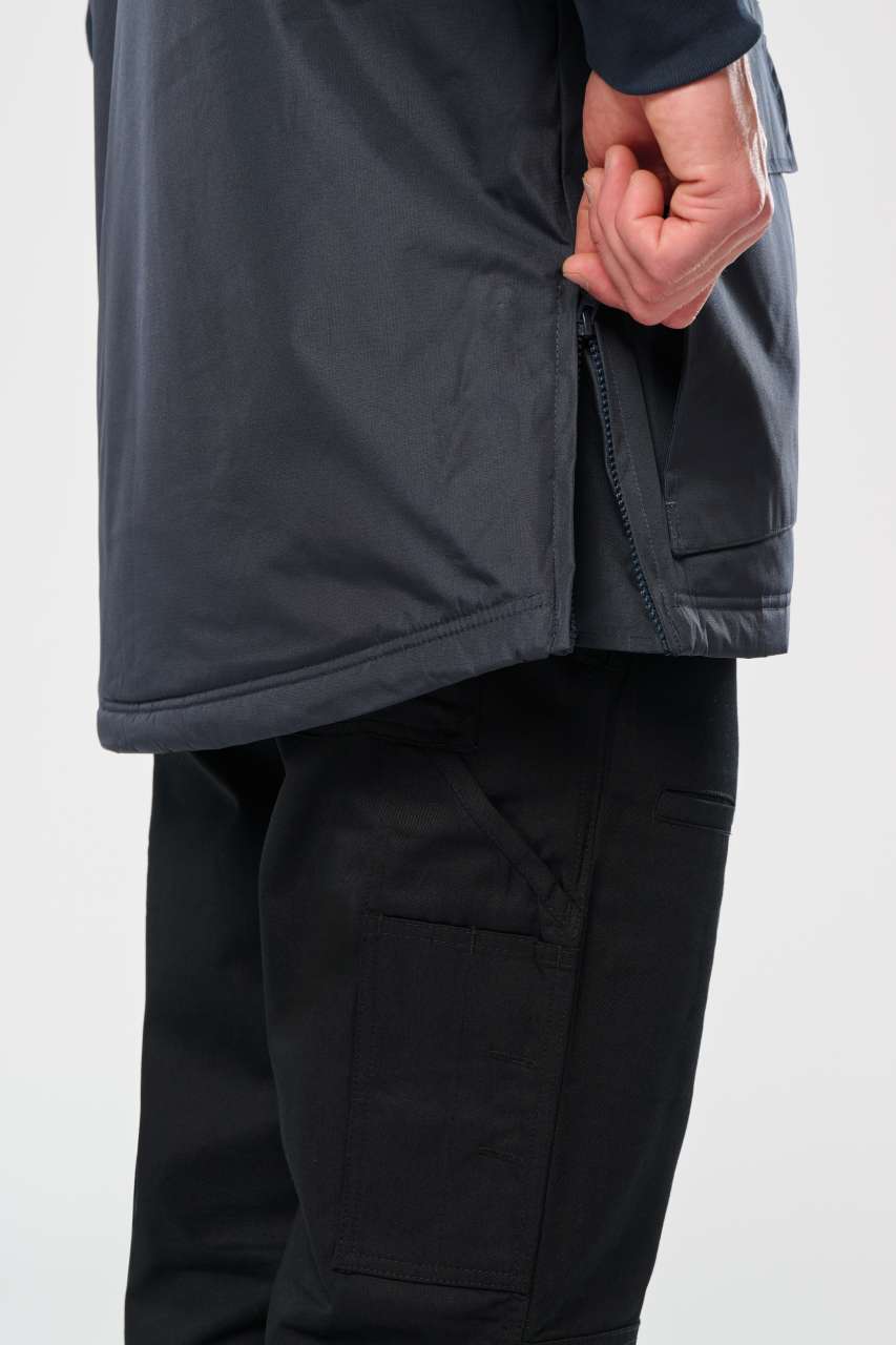 DETACHABLE-SLEEVED WORKWEAR PARKA
