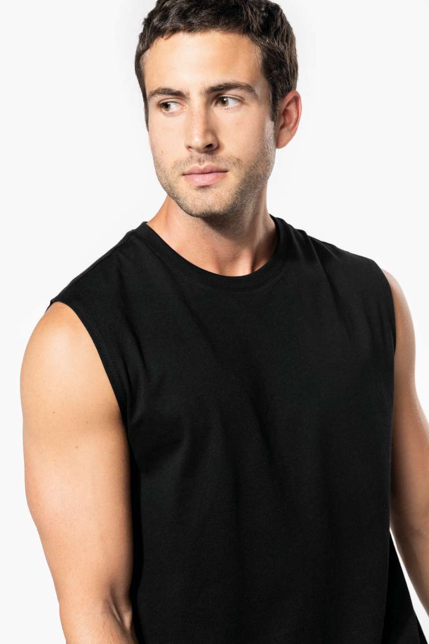 ECO-FRIENDLY MEN SLEEVELESS T-SHIRT