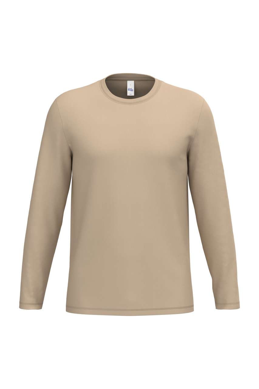 Ideal190 Unisex Lsl Tubular T-Shirt in Ideal Sand
