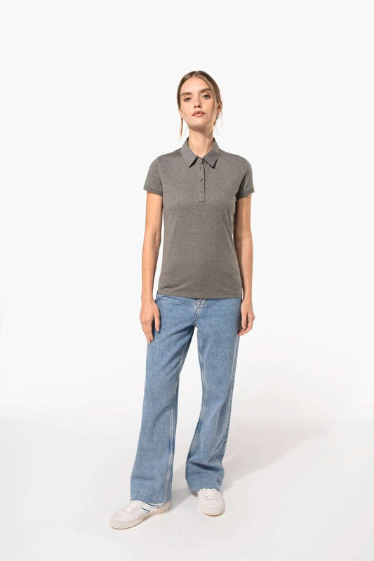 Ladies' Short Sleeved Jersey Polo Shirt - Kariban (2 of 8) | utt:1e7dff6172d1