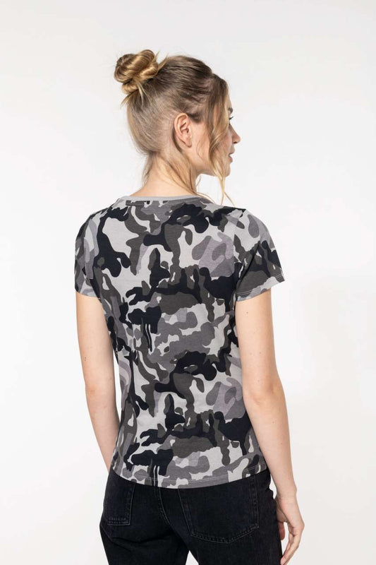Ladies' Short-Sleeved Camo T-Shirt - Kariban (2 of 4) | utt:b17b5c99a599