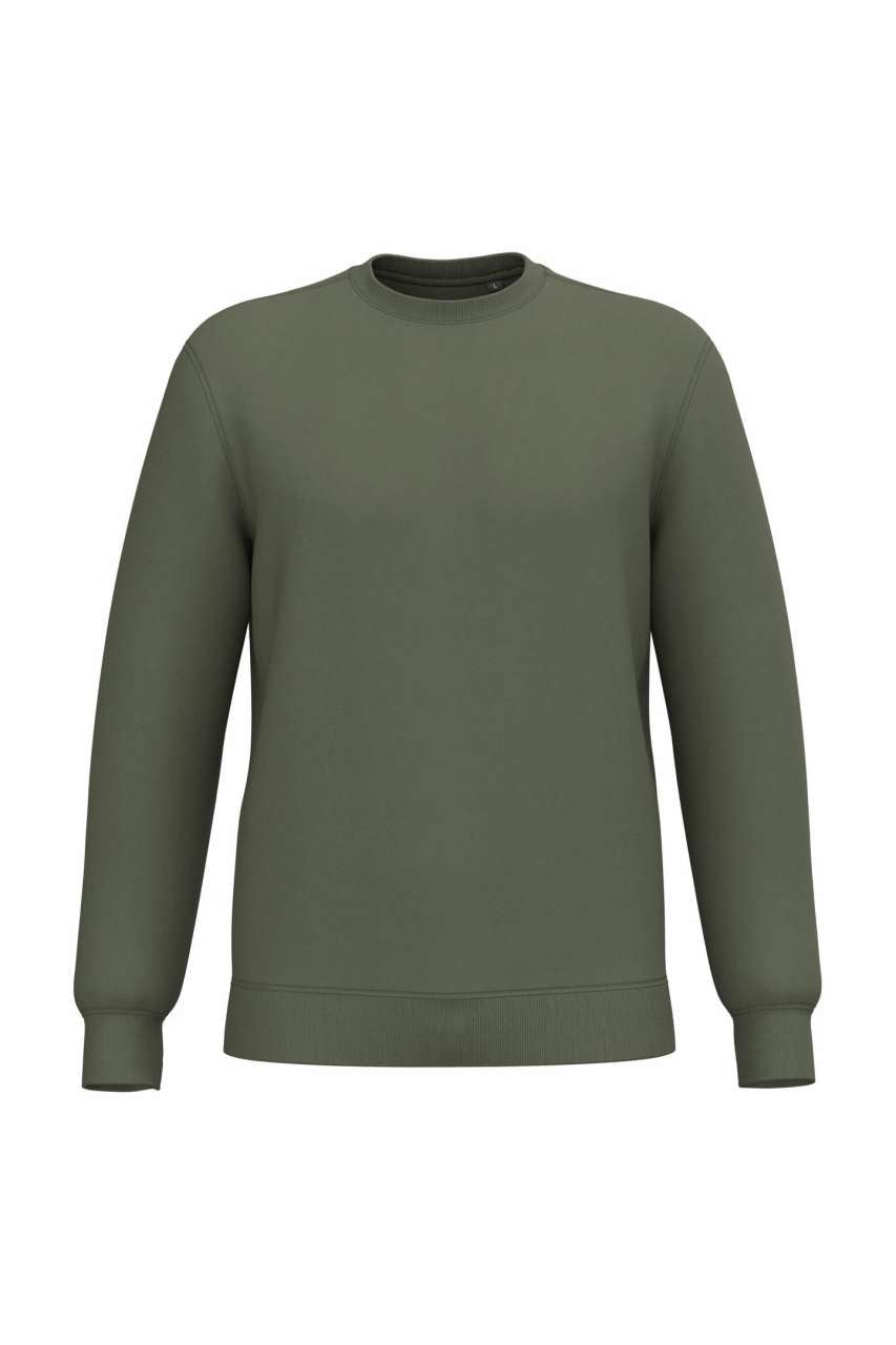 Unisex Crew Neck Sweatshirt in Caper Green