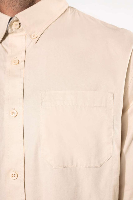 Men's Nevada Long-Sleeve Cotton Shirt - Kariban (2 of 9) | utt:b765d0ac8ff9