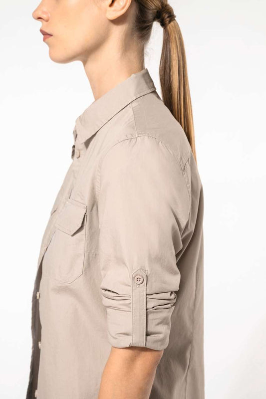 Ladies' Long-Sleeved Safari Shirt - Kariban (2 of 8) | utt:4927905138f6