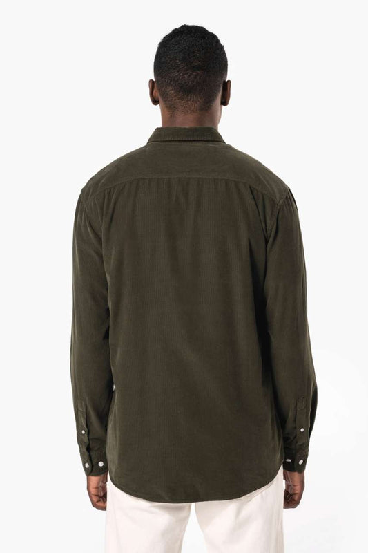 Men's Long-Sleeved Corduroy Shirt - Kariban (2 of 7) | utt:bb2e4335751e
