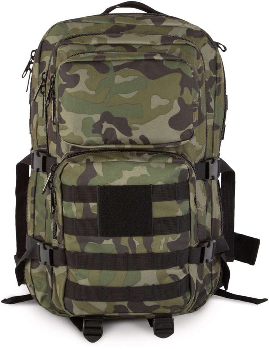 M.o.l.l.e. Backpack in Olive Camouflage | utt:c5e4c1448dad