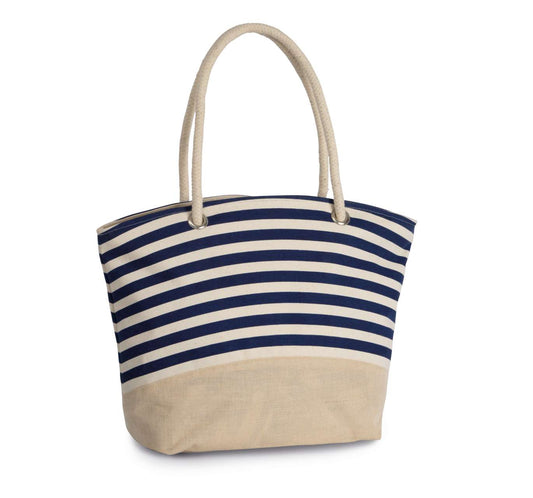 Jute Canvas Duffel Shopping Bag - Kimood (2 of 3) | utt:e92f6ea8b9ed