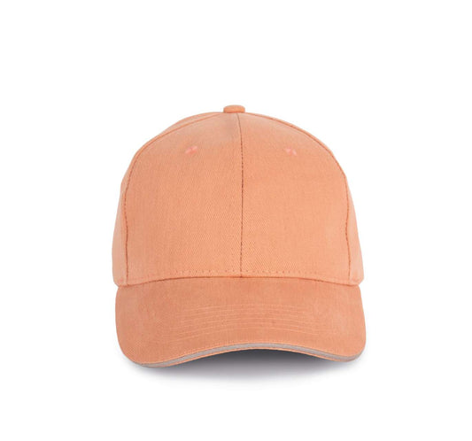 Cap In Organic Cotton With Contrasting Sandwich Peak - 6 Panels - K-UP (2 of 9) | utt:76d6b777c08a