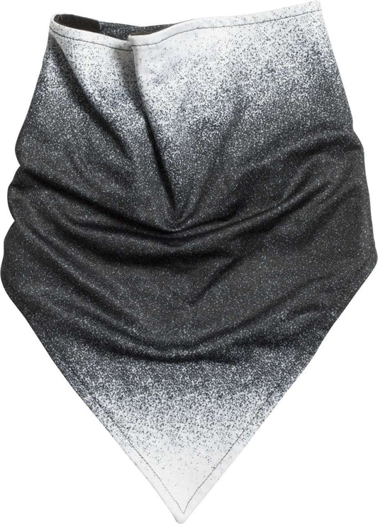Triangular Bandana With Polar Fleece Lining in Black/White | utt:dfb7cf5785b1