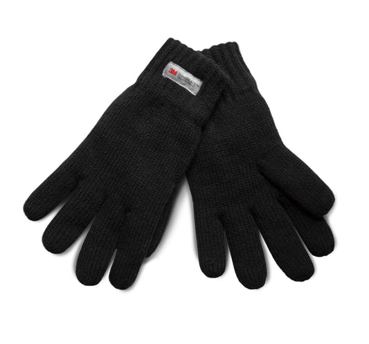 Thinsulate™ Knitted Gloves in Black | utt:45bda762b60a