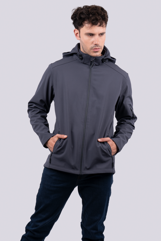 Men’s 3-Layer Detachable Hooded Softshell Jacket - Legend Classics (2 of 4) | utt:a033e31b666b