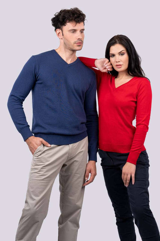 Men’s V-Neck Fine Gauge Cotton Pullover - Legend Classics (2 of 6) | utt:6f9c52d2d704
