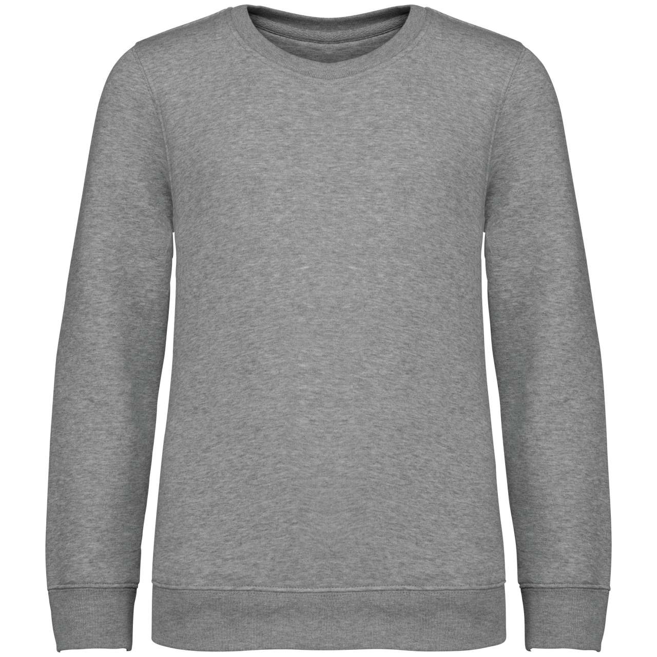 Kids' Eco-Friendly Round Neck Sweatshirt in Moon Grey Heather | utt:a1400b4d3eef
