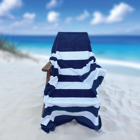 Olima „classic Marine” Beach Velour Towel - Olima (2 of 2) | utt:d2253830ecc0